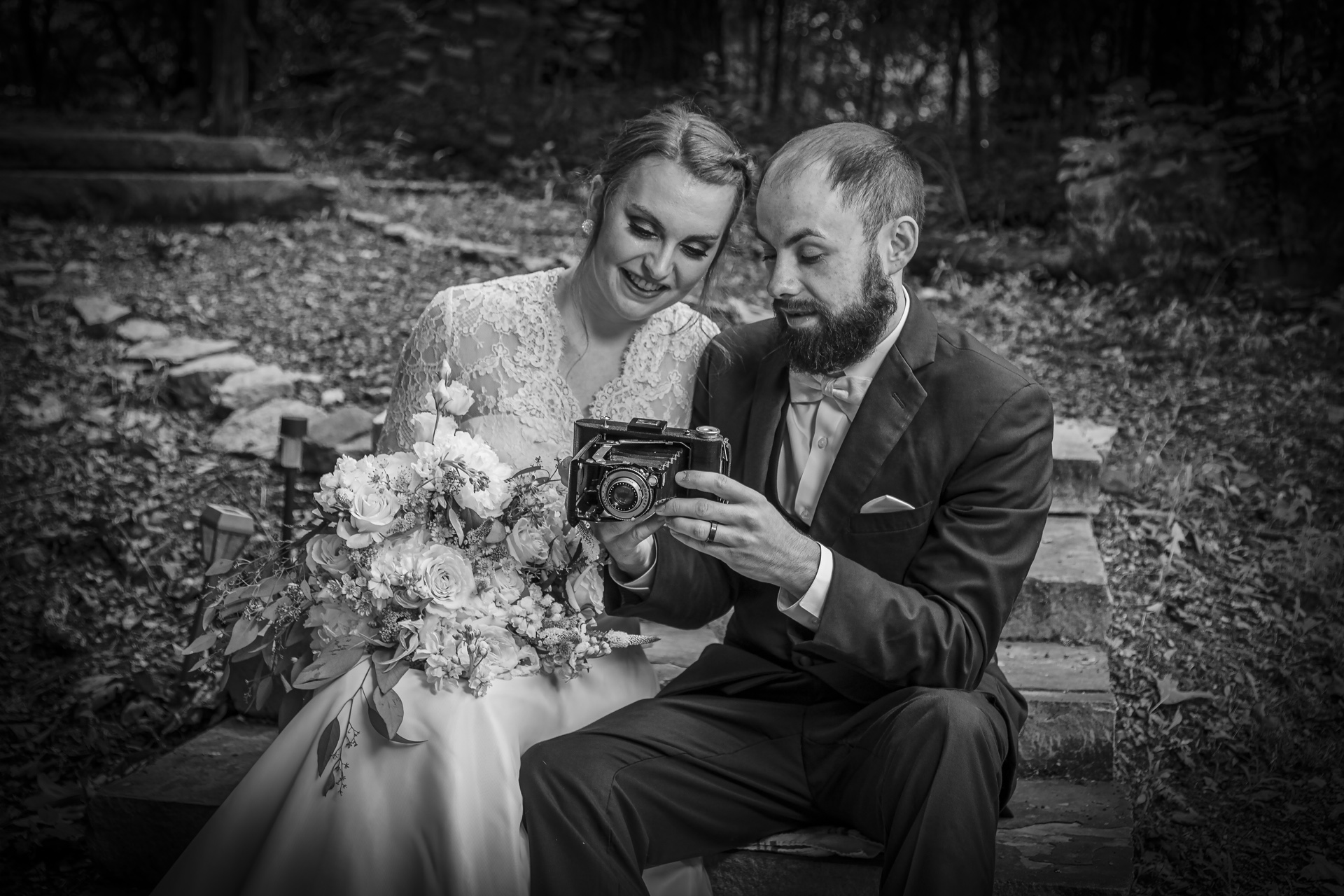 looking at th camera