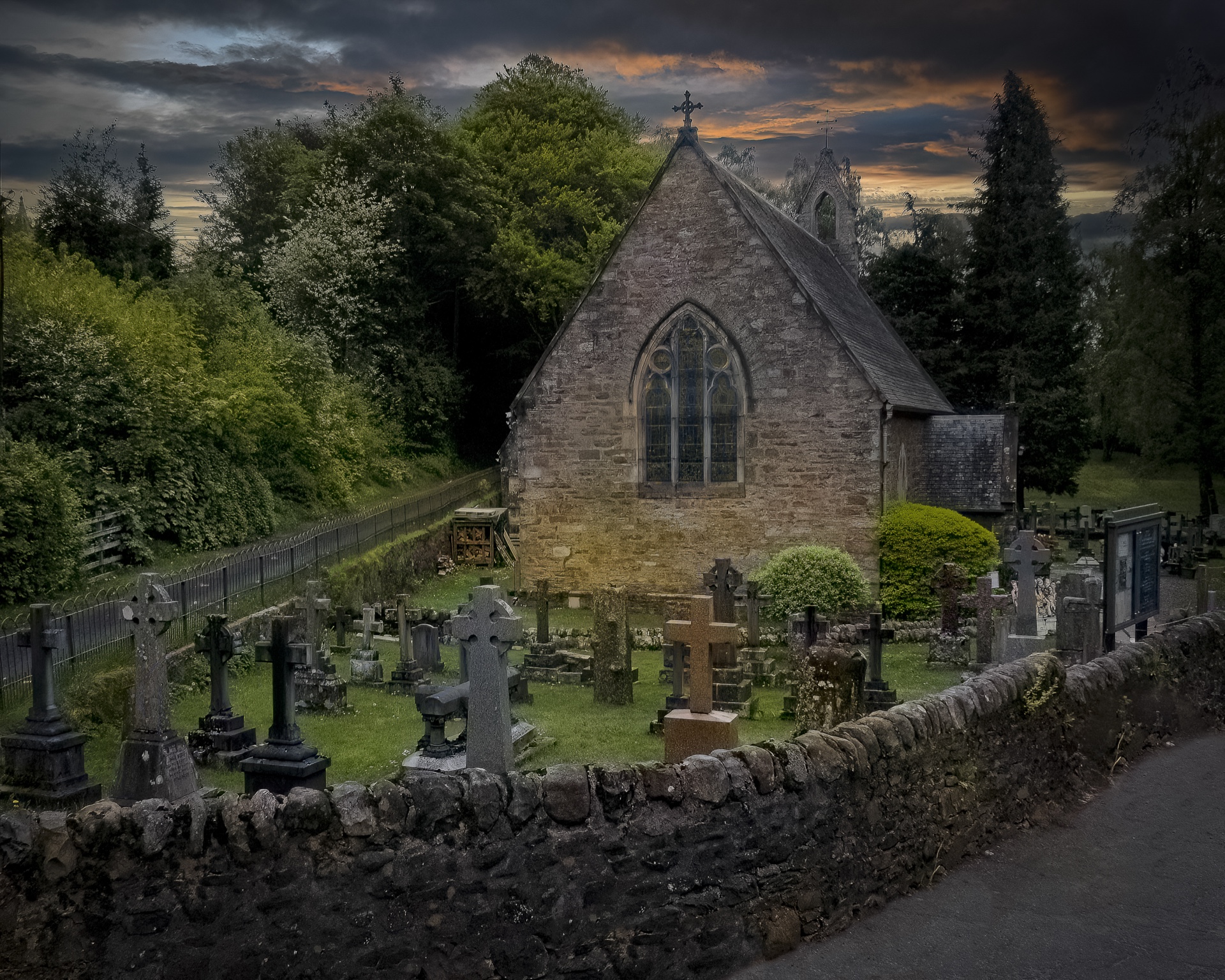 Old Stone Church and Graveyard