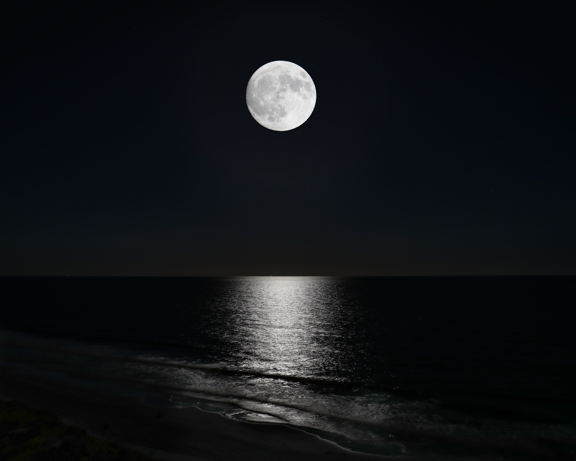Moon Over Ocean