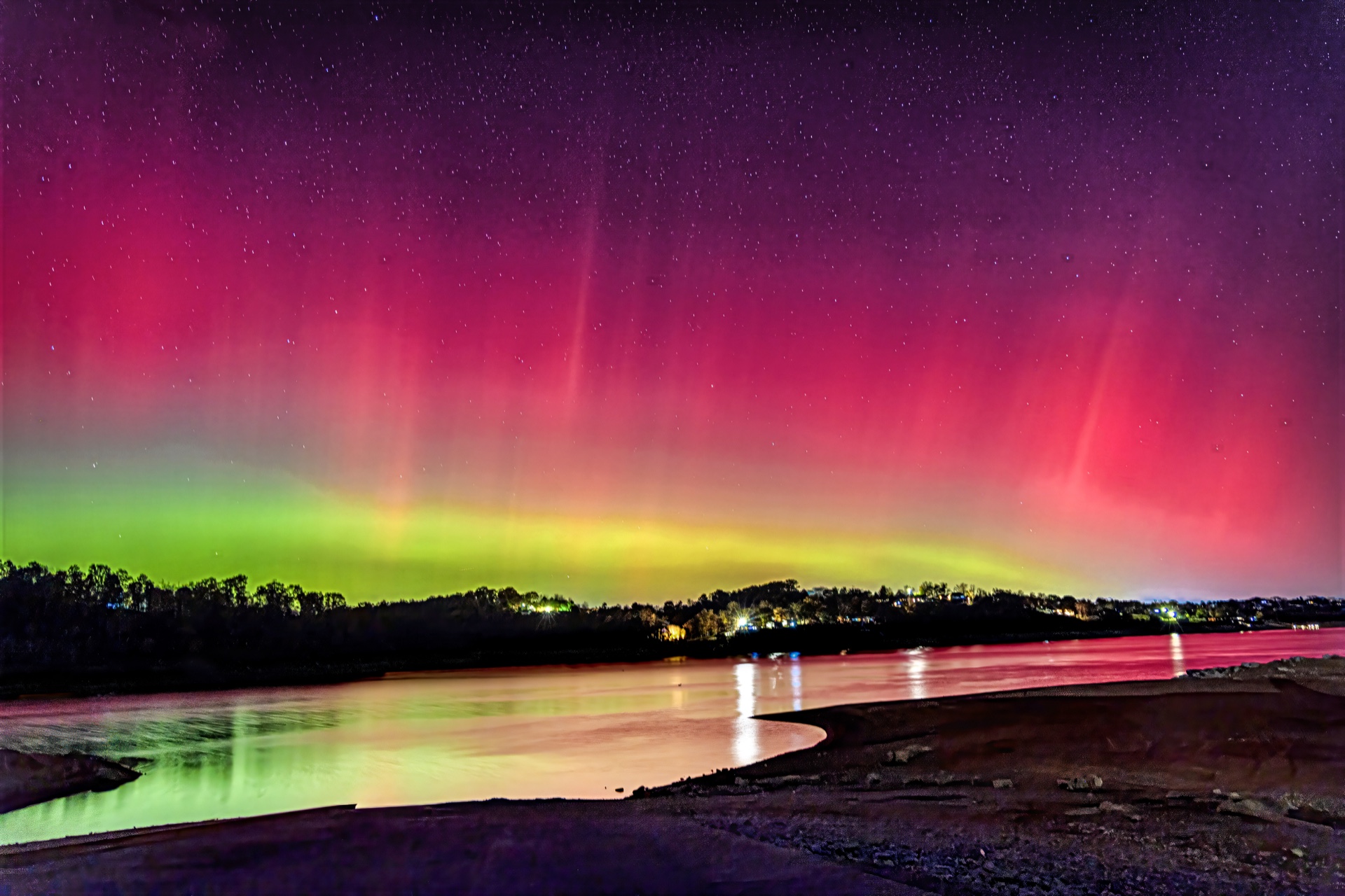 Northern Lights over Douglas Lake