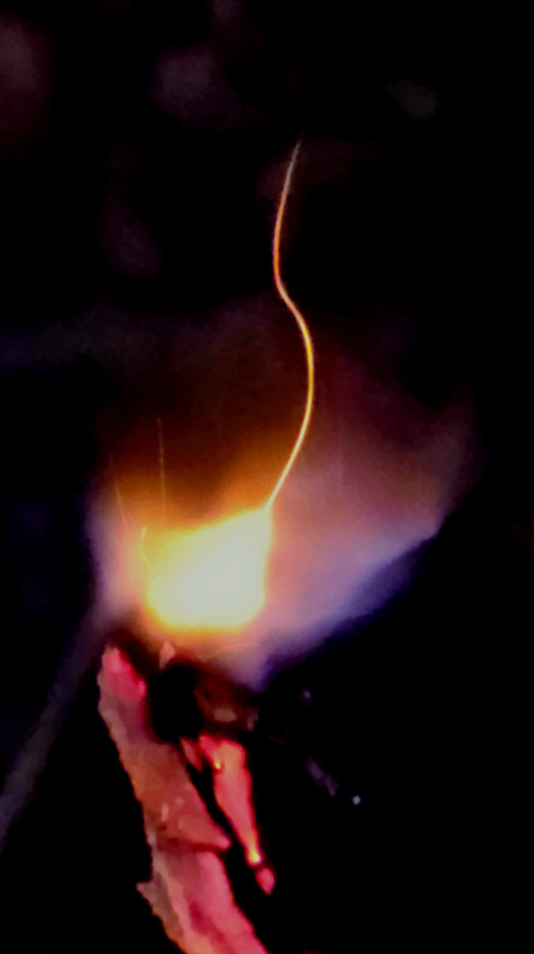 Just the tip of the flame