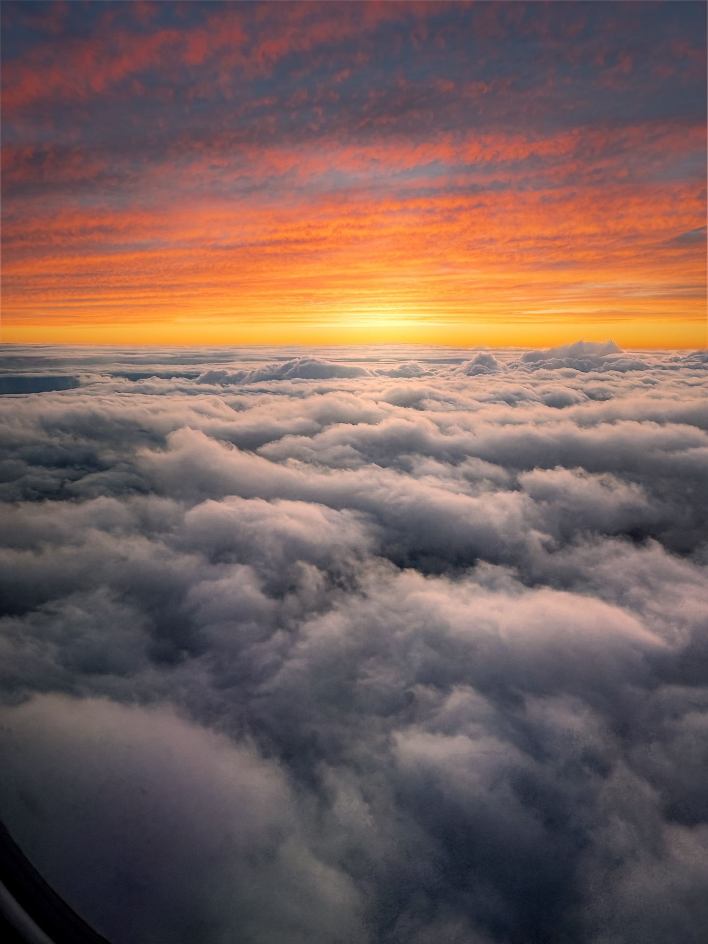 Sunset Between The Clouds
