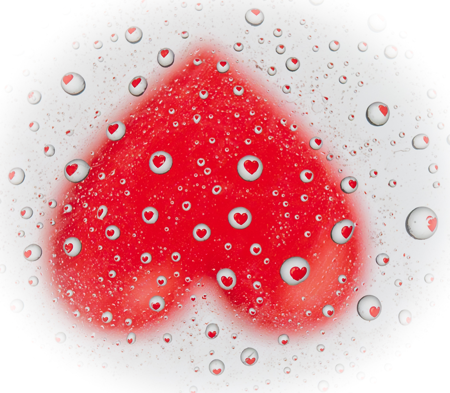 Bubbling Hearts For Valentines