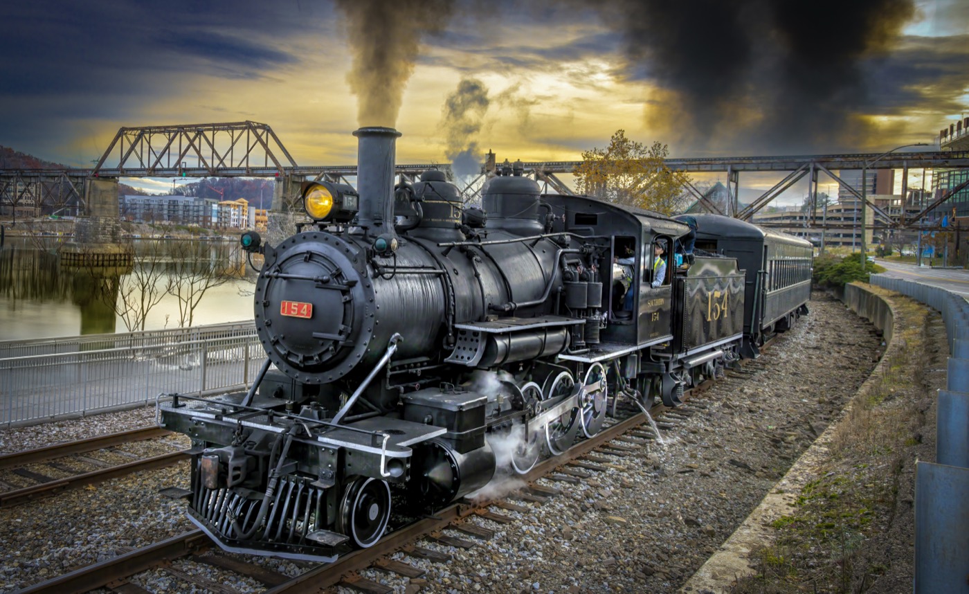 Sunset Train Ride